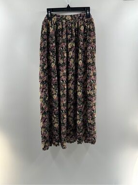 Sage Harbor Floral Midi Skirt – Women’s Medium